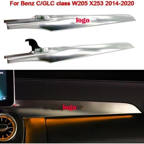 3/12/64 Colors For Mercedes-Benz C/GLC class W205 X253 2014-2020 Car Co-pilot Neon Ambient Light decorative Atmosphere LED light