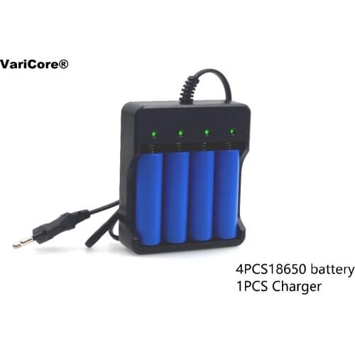 4pcs Brand new battery 18650 3.7 V 3000 MAH Li ion Rechargeable battery 18650 batteries+18650 battery charger intelligent