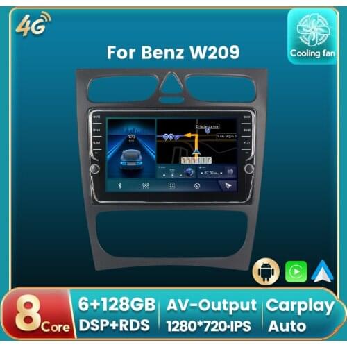 Android 11 4G LTE DSP Car Radio Auto Multimedia DVD Player For Benz W209 GPS Navi Auto carplay IPS