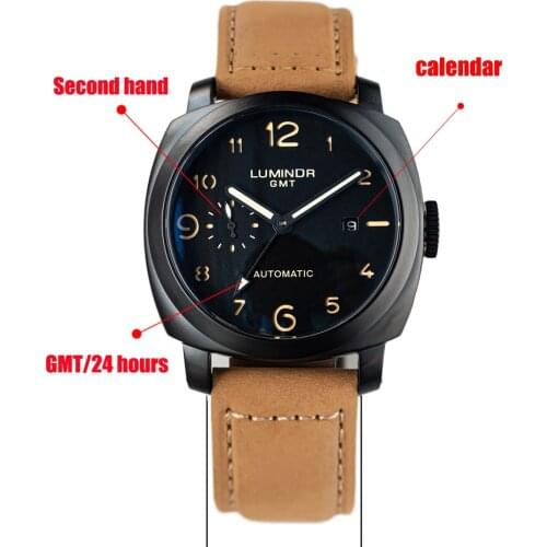 Lumindr watch mens skeleton automatic mechanical AAA watch gold skeleton retro mens women watch