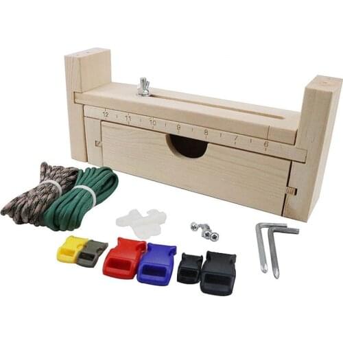 Paracord Jigs Paracord Rope DIY Tool Bracelet Woven Fixed Wooden Frame Length Adjustable Manual Workbench