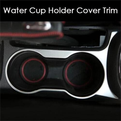 Car styling Center Console Cup Holder Chrome trim sticker case FOR OPEL VAUXHALL MOKKA for BUICK ENCORE 2013 2014 2015 2016