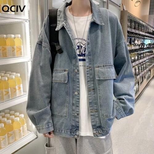 Denim Jacket Men Retro Motorcyle Basic Coat Streetwear Hip Hop Bomber Jacket Cowboy Mens Jean Jacket Chaqueta Hombre