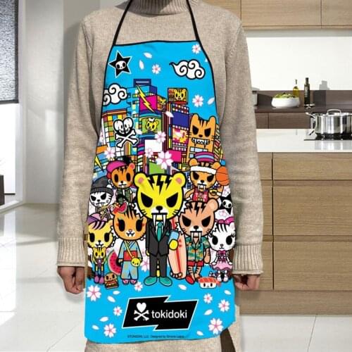 Tokidoki Apron Oxford Cloth Waterproof Men/Women Kitchen Apron Household Cleaning For Home And Kitchen Accessories