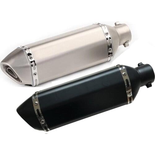 Titanium Motorcycle Exhaust Pipe Muffler motor Escape moto Left & Right For RC390 Z800 GSXR750 TMAX530 XMAX300.250 CBR500 mt09