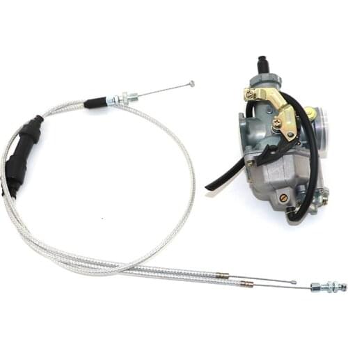 Pz30 30mm Carburetor Pump Acceleration Cable Choke Carb pz30b + Double Throttle Cable Kit for ATV Dirt Bike Pit Quad 200cc 250c