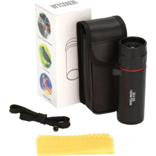 Mini Single Telescope Pocket Monocular Telescope Birdwatching Eyepiece Mini Portable Handheld 30x25 High Definition Scope