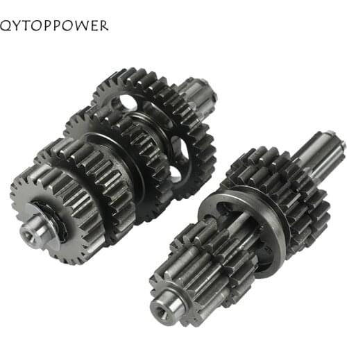 LF125 Transmission Gear Box Main Counter Shaft Assy For lifan 125 1P52FMI 125cc Horizontal Engine kayo BSE Dirt Pit Bike Parts