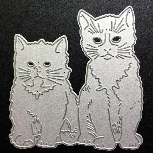 SCD874 Cat Metal Cutting Dies For Scrapbooking Stencils DIY Album Cards Decoration Embossing Folder Die Cuts Cutter Tools New