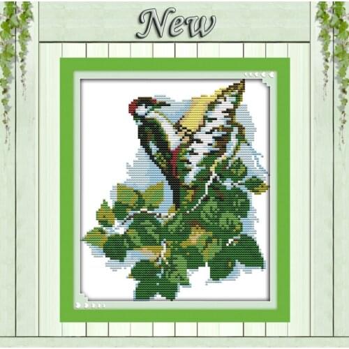 Beautiful kingfisher patterns bird counted print on canvas DMC 11CT 14CT kits Joy Sunday Cross Stitch embroidery needlework Sets