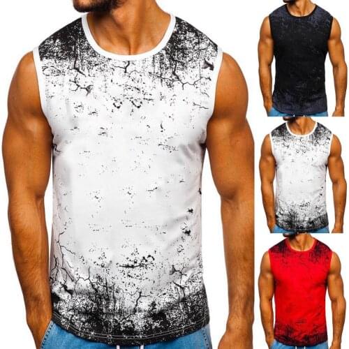 New Fahion Brand Men Sleeveless Slim Gym Tank Top Summer Muscle Bodybuilding Fitness Tee Shirt Sport Tank Mens Clothing Vest