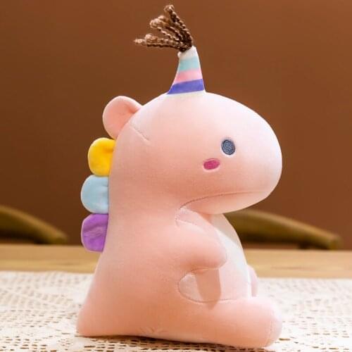 New 30-50 cm candy color dinosaur plush toy unicorn doll ragdoll activity gift custom doll