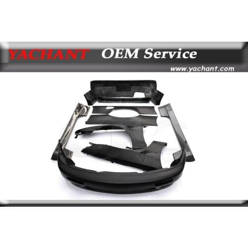 Fiber Glass FRP Bodykit Fit For 95-96 S14 Zenki S14A Kouki RB V1 Aero Style Body Kit Bumper Fender Spoiler Diffuser