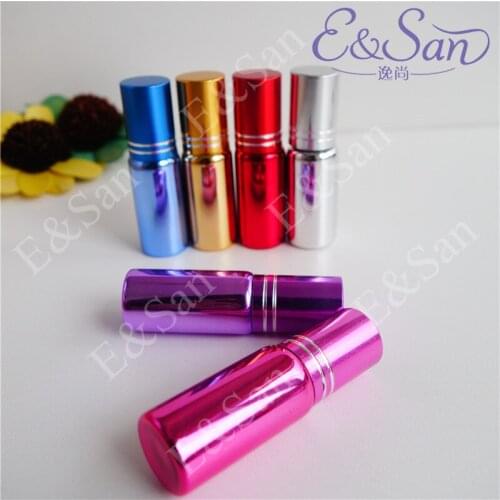 Wholesale VZ01-5ML UV glass perfume bottles roll on beads cosmetic bottle 100pcs/lot