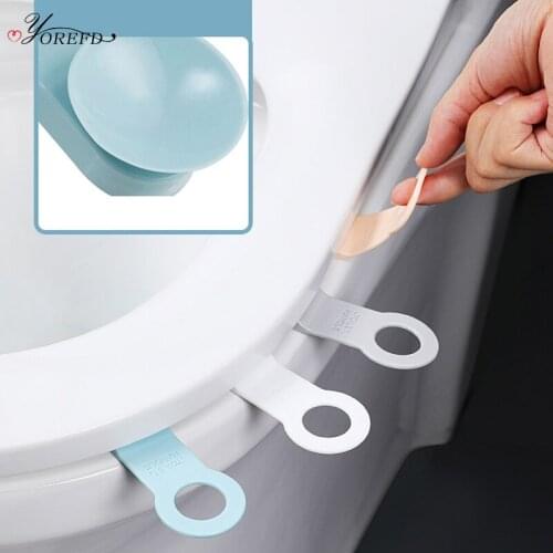 OYOREFD 2pcs Suction Cup Silicone Toilet Seat Lifter Lifting Device Avoid Touching Toilet Lid Handle WC Toilet Accessories
