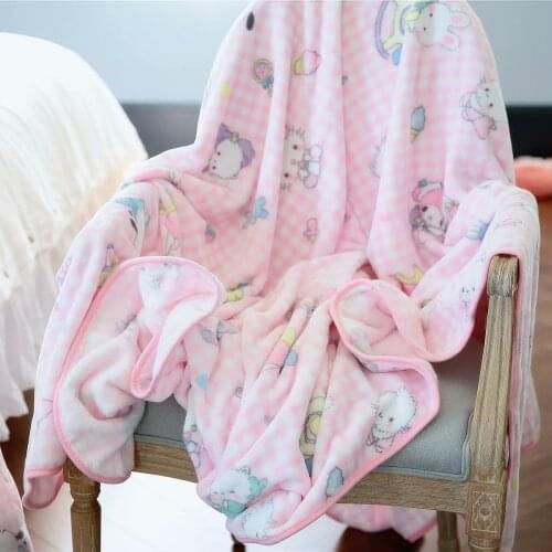200X200cm Pink Flannel Blanket Warm Blanket Japan Anime Blanket Bedspread Thicken Blanket Cover on the Bed Room Decor Girl Gift
