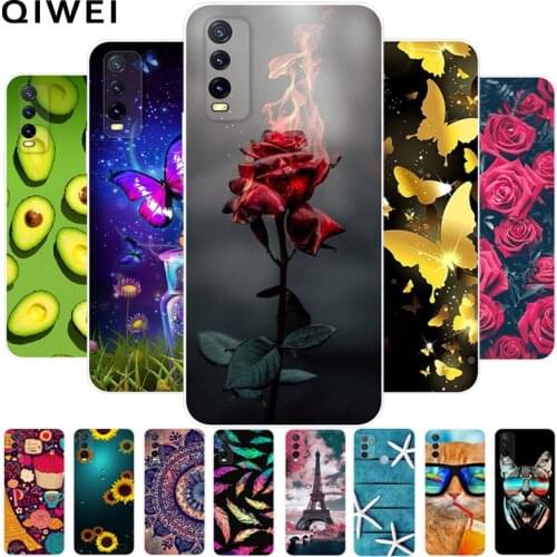 For Vivo Y20 Phone Case Painted Pattern Soft TPU Cover For Vivo Y20 Y20i Fundas Silicone Back Cover For Vivo Y20i Y 20 Shells