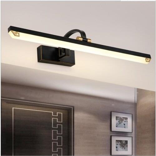 Modern Mirror Lamp 41CM/56CM/71CM Waterproof Retro Bronze Cabinet Vanity Mirror Lights Led Wall Light Lamp LED Light Wall Lamp