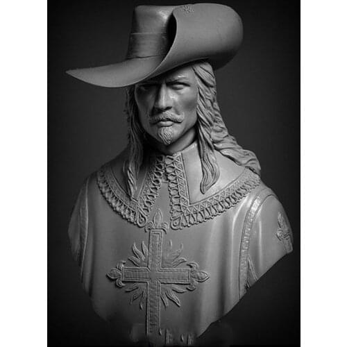 Unassambled 1/10 ancient man bust Resin figure miniature model kits Unpainted