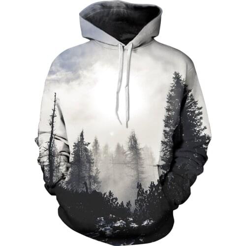 Spring 2019 hot style 3D printed hoodie womens thin long-sleeved pullovers street mens and womens hip-hop hoodies