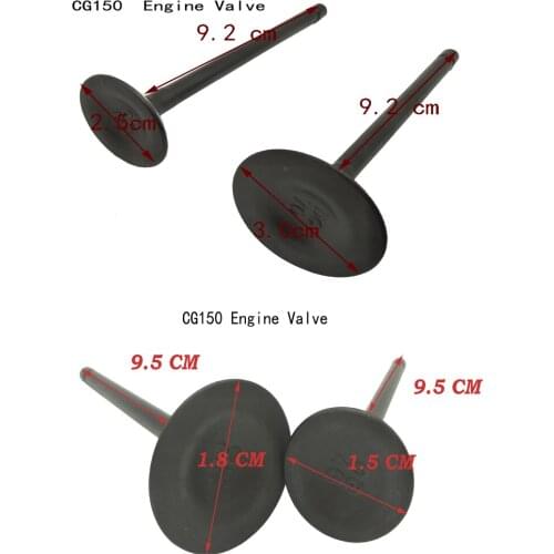Z016 Motorcycle Engine Valve Intake Exhaust Stem Valve For Suzuki Honda CG125 CG150 125cc Engine Spare Parts