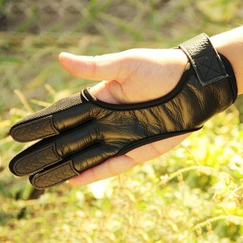 1Pcs Fingers High Elastic Hand Guard Protective Archery Bow Shooting Glove for Recurve Compound Bow hunting Fit Accessory