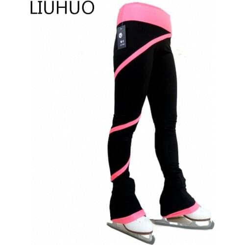 Ice Skating pants Girls Soft fleece Women Children Skate Team Training leggings Women Skiing Figure skating Trousers