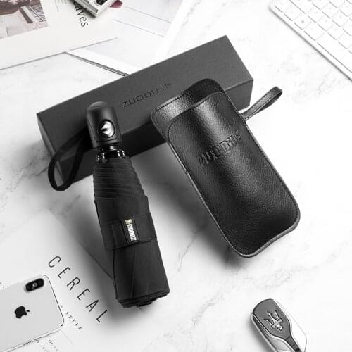 5 Fold Ultra Light Automatic Folding Umbrella Uv Protection Solid Black Coating Sun Umbrella Men Portable Umbrella Mini U6B