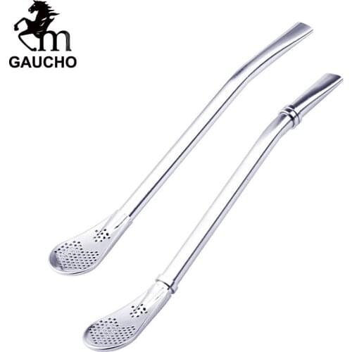 50 PCS/Lot Gaucho Yerba Mate Straw Stainless Steel Bombilla Non-Removable Filter 4 Size For Option Drinking Smooth Hot Wholesale