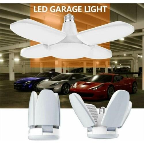 60W 6500K E27 180 LED Garage Light Deformable Industrial Lighting 6000LM 85-265V High Bay Light Garage Lamp For Workshop Garage