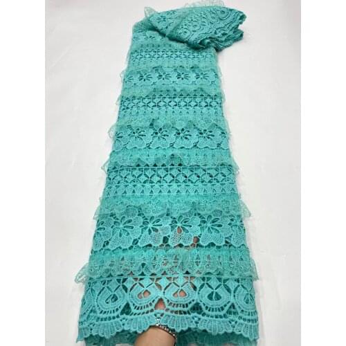 African lace fabric 2021 high quality Guipure lace fabric Latest French Cord lace fabric for Wedding 5 Yards DP04