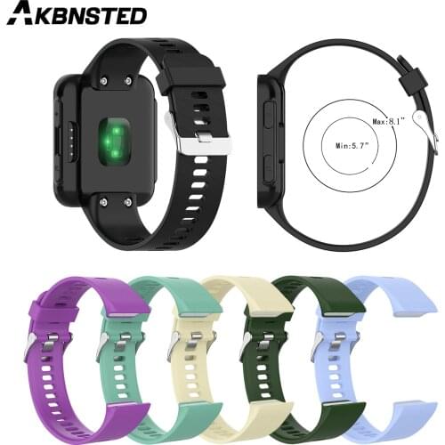 AKBNSTED Quick Release Silicone Replacement Strap For Garmin Forerunner 30 Smart Watch Wristband For Garmin Forerunner 35 Band