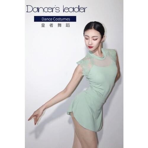 Ballet Leotard Vs Skirt For Womens Exercise Suit Lace Turtleneck Gymnastics Leotard Adult Aerial Yoga Set