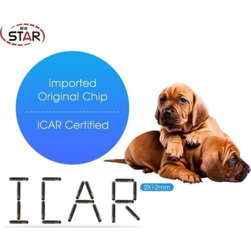 70pcs Glass Tube Tag Pet ID Tracking Microchip Animal Chips 2.12*12mm EM4305 134.2khz