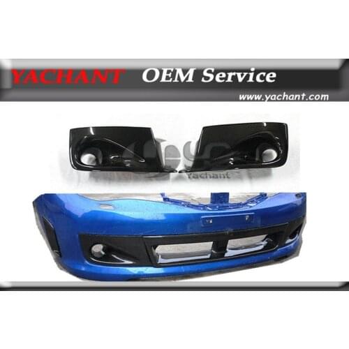 Carbon Fiber CS Style Side Ducts Fit For 2008-2010 Subaru Impreza GRB STI Hatchback OEM Front Bumper