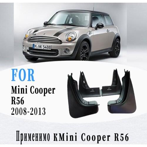 For Mini Cooper R56 2008-2013 coopers Mud Flaps Mudguards Splash Guards Mudflaps Car Fenders accessories Front Rear 4 Pcs/Set