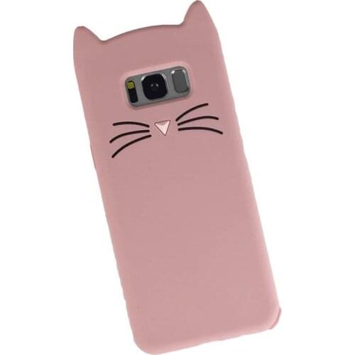 For Samsung S7 Edge S8 Plus Case Soft Silicone Cover 3D Cute Cat Case Shell For Samsung Galaxy S6 S7 S8 S9 S 6 7 8 9 Phone Cases