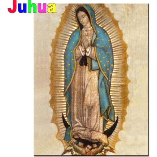 Virgin Guadalupe Diamond Mosaic Diamond Painting Cross Stitch Full Square round drill Picture Of Embroidery Diamonds Portrait