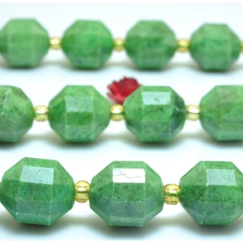 Natural Diopside Faceted Double Terminated Point Loose Beads Wholesale Gemstone Semi Precious Stone Bracelet Jewelry Making 15"