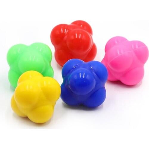 F2TC Speed Agility Fitness Hexagon Kick Bounce Reaction Balls for Agility Reflex