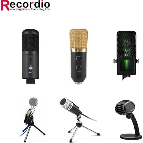 GAM-A6 Real time Monitor Headphones Professional computer usb studio condenser microphone with microphone stand