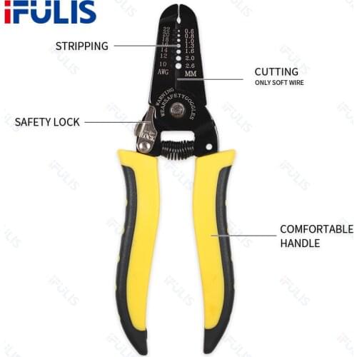 HS-1041 Wall Victory Tool Multifunction Stripping Pliers Cut Wire Dual-use Wire Stripper