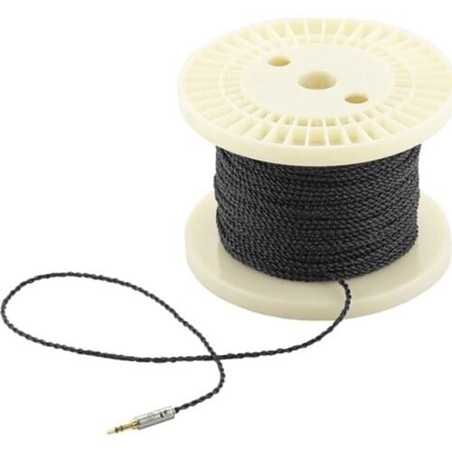 150m Earphone Upgrade Cable 4 Core DIY Copper Plated Silver Headphone Cable For Microphone Audio Signal Amplifier High Quality