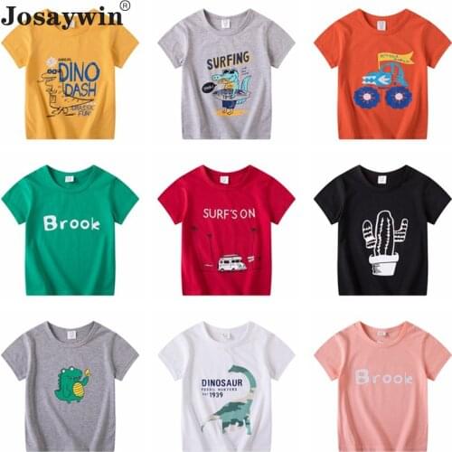 Summer Childrens T-Shirt Boys Girls Baby T-shirt Toddler Print Cartoon Kids T-shirt Short Sleeve Boys T Shirt Tee Top Clothing