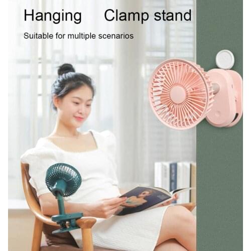 Fashionable 3000mAh High Efficiency USB Fan with Clip Fragrance Therapy Portable Desk Small Electric Fan for Daily Life