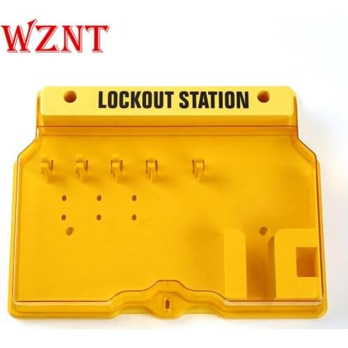 NT-LS01 5-Locks Padlock Safety Lockout Station Tagout Management Station