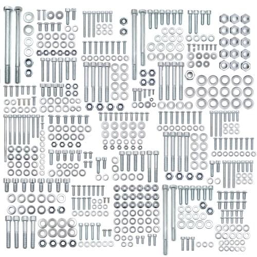 Aftermarket Motorcycle Accessories For YAMAHA BANSHEE 632 PIECE POLISHED Galvanized iron BOLT KIT ATV YFZ350 YFZ 350