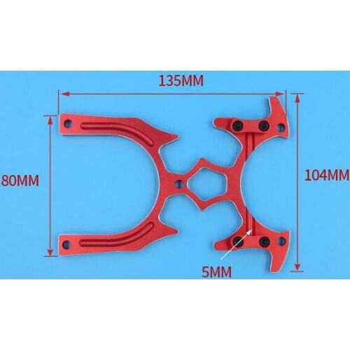 RC Boat/Airplane/Car Model Transmitter Stand Holder CNC Aluminum Alloy Bracket Support Fit for Remote Controller with 5mm Handle