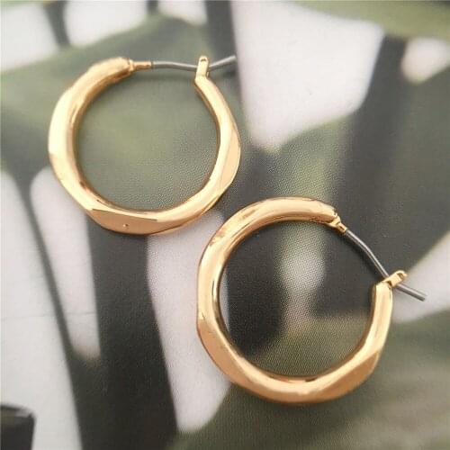 Charm Stud Earrings for Women Gold Color Trendy Summer Jewelry Top Quality Stainless Steel Accessories Round Earring