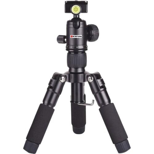 KINFUTO Travel Tripod,Portable Tabletop Flexible Camera Tripod For Travel Load Up To 6Kg/12Lb With 1/4 Release Plate